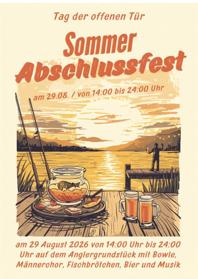 Winladungsplakat für das Sommerabschlussfest 2026